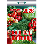 Календарь отрывной " Атберг " на 2026г 77*117мм Ваш сад и огород, настенный.