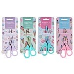 Ножницы детские " Bruno Visconti " Happycut 13,7см, металлические, безопасные закругленные лезвия, 4 дизайна, картонный блистер, европодвес