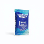 Салфетки влажные 15шт " Wikky " с ароматом орхидеи, универсальные