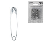 Булавки английские " Blitz " 25шт длина- 45мм под никель, картонный блистер