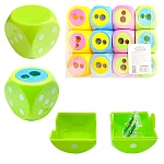 Точилка " KWELT " пластиковая Dice 2 отверстия, с контейнером, цвет ассорти, пластиковая упаковка