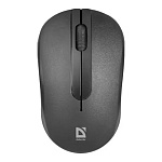 Мышь " Defender " MM-495 Hit беспроводная оптическая, 3 кнопок, черная, 1600 DPI, USB (батарейки в комплекте)