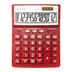 Калькулятор настольный 12 разрядов " Skainer " SK-888XRD, 155*204*34мм, двойное питание, красный