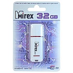 Флеш-диск " Mirex " 32GB Knight белый USB 2.0