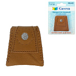 Наперсток " Gamma " кожанный, 4*3,5см, блистер, европодвес