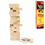 Игра настольная " Задира " Джанга Party Семейное торжество, состав: 54 разноцветных блока с заданиями, материал - дуб, картонная упаковка 30*8*8см, от 6лет