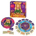 Игра настольная " Русский стиль " Девичьи гадания.Символы таро, состав: двустороннее поле предсказаний, 50 карточек-предсказаний, правила, картонная упаковка 22,5*22,5*2,5см, от 8лет