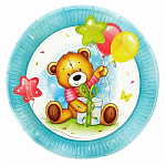 Набор тарелок " Веселуха " d=18см, Милый Мишка, в наборе 6шт