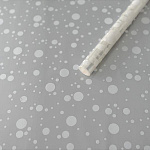 Упаковочная пленка " Миленд " 70см*7,5м Конфетти, белое, в рулоне, 40мкм, прозрачная