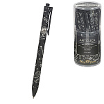 Ручка шариковая " Bruno Visconti " ArtClick.Caffè nero.Time, синяя 0,5мм, толщина письма 0,38мм, пластиковый корпус, покрытие soft-touch, цвет корпуса - черно-белый, пластиковый клип, пластиковый тубус