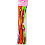 Проволока пушистая шенил " deVente " Neon неоновая, ассорти, 30шт, d=6мм, 30см