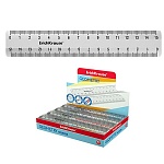 Линейка " Erich Krause " Clear 15см пластиковая, прозрачная, дисплей