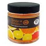 Свеча ароматизированная в банке " РСМ " Цитрус и грейпфрут, 80*70мм, время горения 25часов, с металлической крышкой