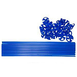 Комплект палочка+розетка для воздушных шаров, синий, 25шт