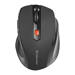 Мышь " Defender " Ultra MM-315 беспроводная оптическая, 6 кнопок, чёрная, 800/1200/1600 DPI, USB (батарейки в комплекте)