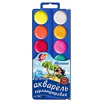 Краски акварельные без кисти Фантазия перламутр 12цв " Луч " пластиковая упаковка, европодвес