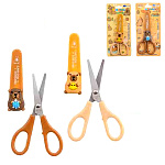 Ножницы детские " Basir " 13,5см Капибара с пластиковыми ручками, ассорти, фигурный пластиковый чехол, блистер