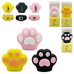 Точилка " KWELT " пластиковая с покрытием soft-touch Paw 1 отверстие, цвет ассорти, индивидуальная пластиковая упаковка, европодвес, дисплей