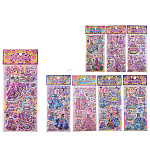 Наклейки детские " Mazari " Одень куклу, 105*240мм, 2 листа, 18 дизайнов, пакет, европодвес