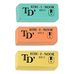 Ластик " Koh-i-Noor " Toison Dor 49*21*16мм, ассорти, мягкий для карандашей 8В-В