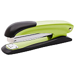 Степлер №24/6, 26/6 на 30л " Lamark " 100скоб Ulrich металлический, встроенный антистеплер, противоскользящая резиновая вставка, один режим скрепления скоб, глубина закладки бумаги 90мм, металлический механизм подачи скоб, светло-зеленый, картонная упаков