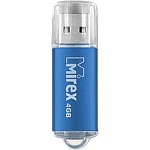 Флеш-диск " Mirex " 4GB Unit голубой USB 2.0