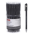 Ручка гелевая " Hatber " Пантера черная 0,5мм, толщина письма 0,25мм, рифленый держатель, металлический наконечник, непрозрачный пластиковый корпус, в пластиковой тубе