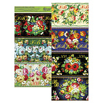 Набор термоусадочной пленки для яиц 7 фрагментов 50шт 6,5*35,5см, " Жостово ", картонный дисплей