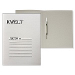 Скоросшиватель картонный Дело " KWELT " А4 280г/м2 немелованный, белый