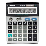 Калькулятор настольный 16 разрядов " Skainer " SK-806ML, 140*176*45мм, двойное питание, белый