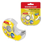 Диспенсер для канцелярской ленты СО СКОТЧЕМ, максимальный размер скотча 12*10м, пластик, 9,5*7,5*2см " Erich Krause ", блистер, европодвес