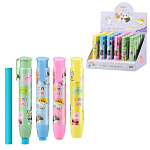 Ластик-автокарандаш " Basir " Кошки, 10,5см, клип, цветной корпус с рисунком, ассорти, дисплей