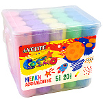 Мел для асфальта цветной 20шт 5цв " deVente " Cosmo, пластиковое ведро