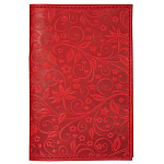 Обложка для автодокументов " Имидж " Флаверс, красная, натуральная кожа, сплошное тиснение