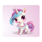 Магнит виниловый " Хорошо " 918 Единорожка с розовым хвостиком 60*70мм