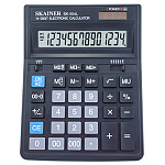 Калькулятор настольный 14 разрядов " Skainer " SK-554L, 157*200*32мм, двойное питание, черный