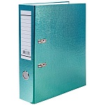 Папка-регистратор А4 " Hatber " Metallic сборная 70мм мята, бумвинил, этикетка для маркировки