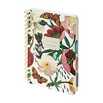 Блокнот А5 7БЦ 120л " Bruno Visconti " Art Journal. Flora. Пионы, смешанная линовка, обложка- ламинированный картон, 4 разделителя, спираль, тонированный блок, скругленные углы, 165*210мм