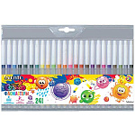 Фломастеры " deVente " Cosmo 24цв круглые, невентилируемый колпачок, пластиковый блистер, европодвес