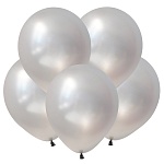 Шар латексный " Браво " металлик 12"/30см серебро