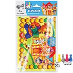 Игра ходилка " Русский стиль " Теремок: игровое поле 30*42см, 4 фишки, правила игры, 3+, пакет, европодвес