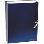 Короб архивный бумвинил на 2х завязках " deVente " А4 120мм, синий, бумвинил
