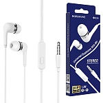 Наушники " Borofone " BM39 Refined chant белые, внутриканальные, проводные, микрофон, кнопка ответа, jack 3,5мм, длина - 1,2м