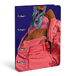 Тетрадь на кольцах А5 80л клетка " Lorex " Who Cares, офсет, обложка - искуственная кожа