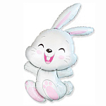 Шар фольгированный фигурный " Браво " 44"/112см Зайчик нежный