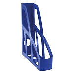 Лоток для бумаг вертикальный пластиковый 75мм " Стамм " Лидер, синий