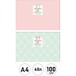 Альбом А4 40л " Эксмо " Miss Blooming, склейка, обложка - мелованный картон, блок- офсет 100г/м2, 2 дизайна в спайке