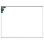 Доска магнитно-маркерная " Hatber " алюминиевая 90*120см с полочкой для аксессуаров