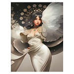 Картина по номерам " Рыжий кот " 30*40см Нежный ангел, состав набора: 1 холст с эскизом на подрамнике, акриловые краски, кисть, крепеж, картонная упаковка