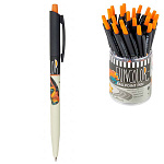 Ручка шариковая автоматическая " Bruno Visconti " HappyClick. FunColor. Машина, синяя 0,5мм, тольщина линии письма 0,38мм, покрытие soft-touch, цвет корпуса - multicolor, пластиковый тубус